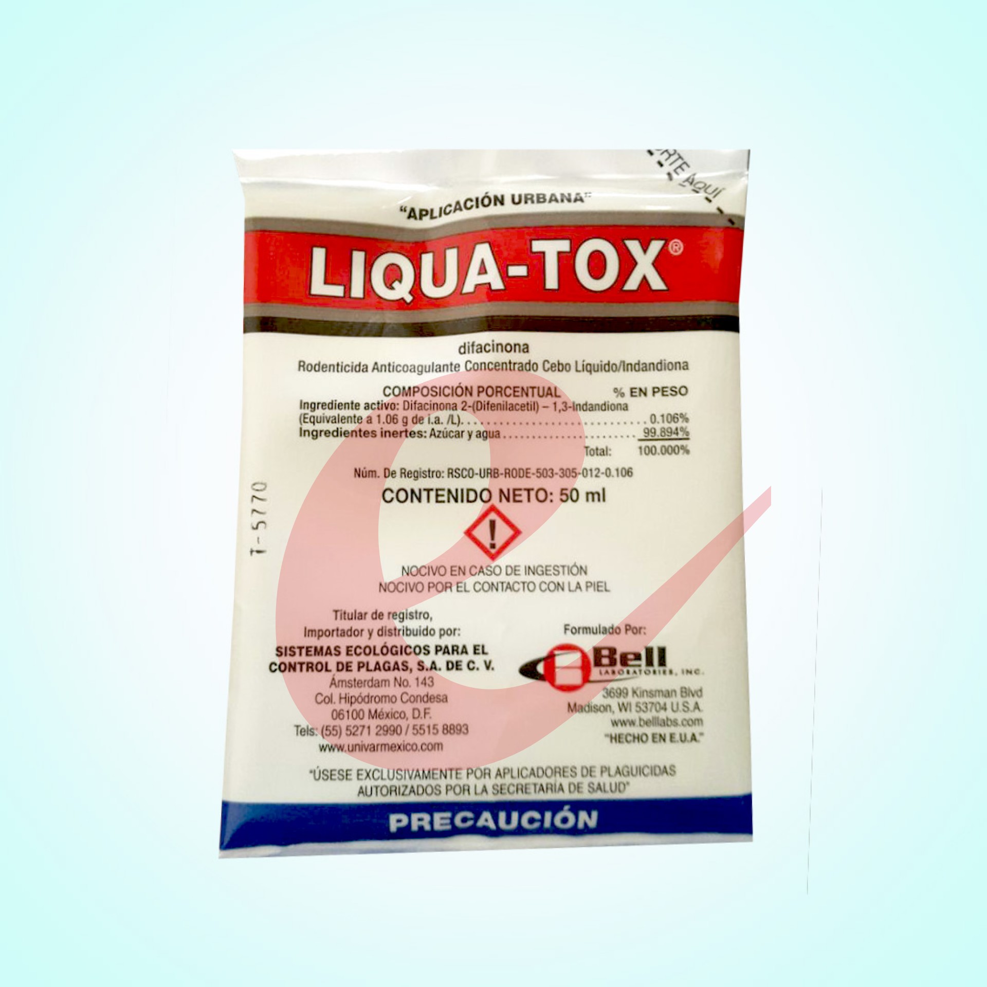 Liquatox bolsa de 50 ml